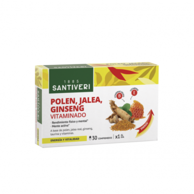 COMPRIMIDOS POLEN, JALEA Y GINSENG SANTIVERI COMPRIMIDOS POLEN, JALEA Y GINSENG SANTIVERI