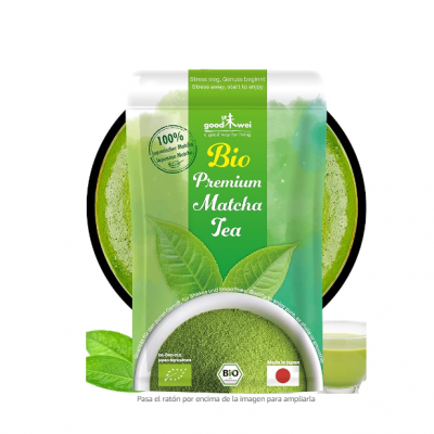 INFUSIÓN DE TÉ VERDE MATCHA ORGÁNICO JAPONÉS EN POLVO GOODWEI INFUSIÓN DE TÉ VERDE MATCHA ORGÁNICO JAPONÉS EN POLVO GOODWEI