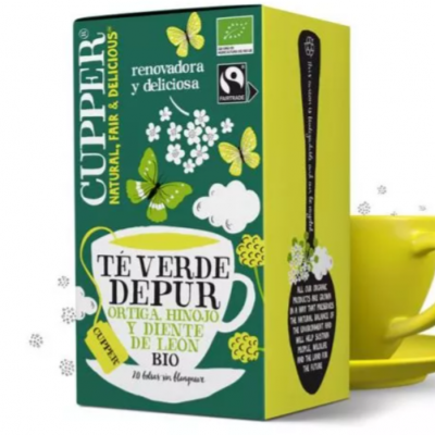 INFUSIÓN DE TÉ VERDE DEPUR CON ORTIGA, HINOJO Y DIENTE DE LEÓN CUPPER INFUSIÓN DE TÉ VERDE DEPUR CON ORTIGA, HINOJO Y DIENTE DE LEÓN CUPPER
