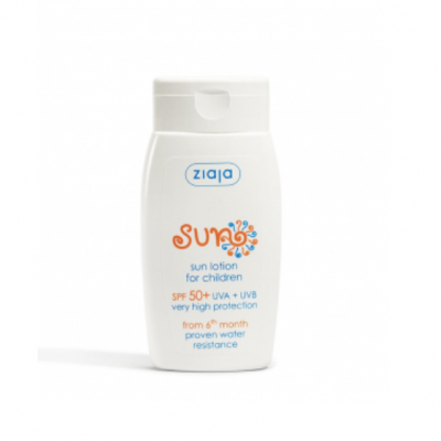 LOCIÓN SOLAR RESISTENTE AL AGUA PARA NIÑOS SPF50 ZIAJA LOCIÓN SOLAR RESISTENTE AL AGUA PARA NIÑOS SPF50 ZIAJA
