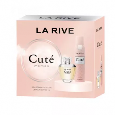 SET PERFUME + DESODORANTE FEMENINO CUTÉ WOMAN LARIVE SET PERFUME + DESODORANTE FEMENINO CUTÉ WOMAN LARIVE