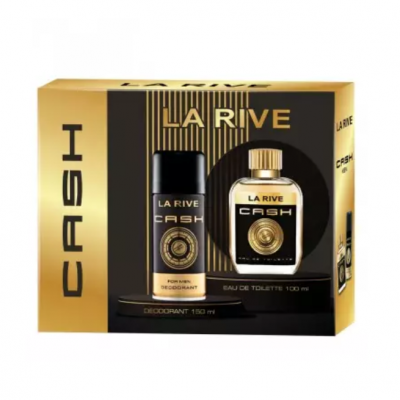 SET PERFUME + DESODORANTE MASCULINO CASH LARIVE SET PERFUME + DESODORANTE MASCULINO CASH LARIVE